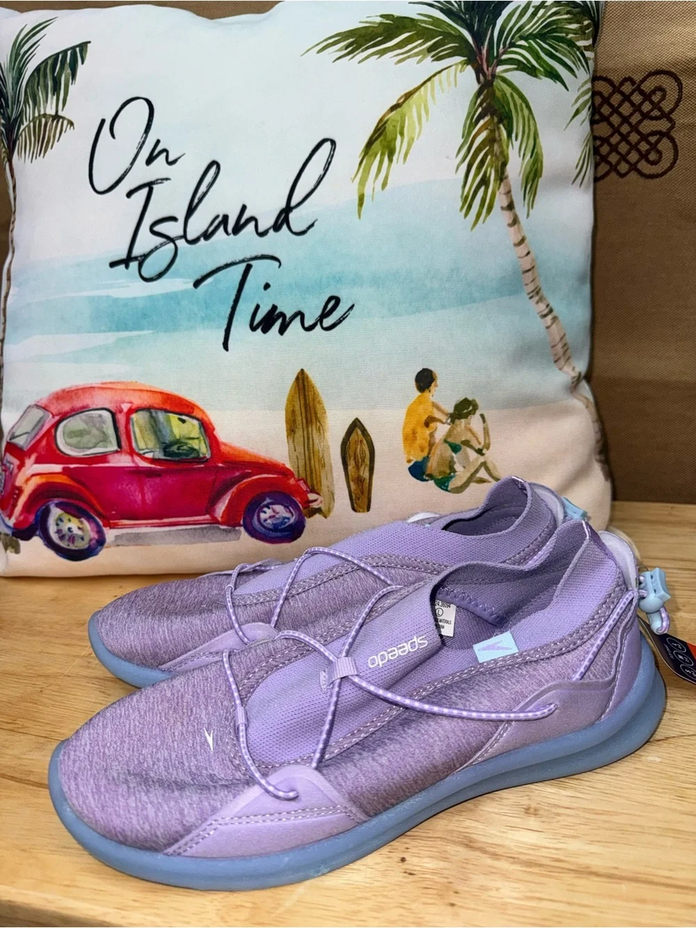 Speedo NWT! Junior Watertrek Water Shoes In Lilac Size L/Junior